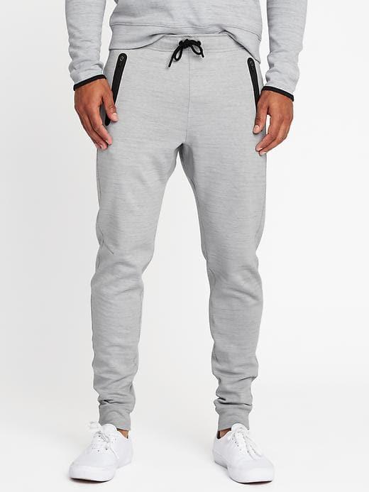 Old Navy Mens Go-dry Tech-fleece Joggers For Men Light Gray Heather Size Xxl