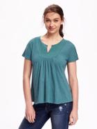 Old Navy Embroidered Swing Top For Women - River Of Dreams