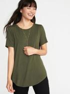 Old Navy Womens Relaxed Luxe Crew-neck Tee For Women About Thyme Size L