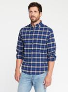 Old Navy Mens Regular-fit Built-in Flex Everyday Oxford Shirt For Men Tarmac Gray Size M