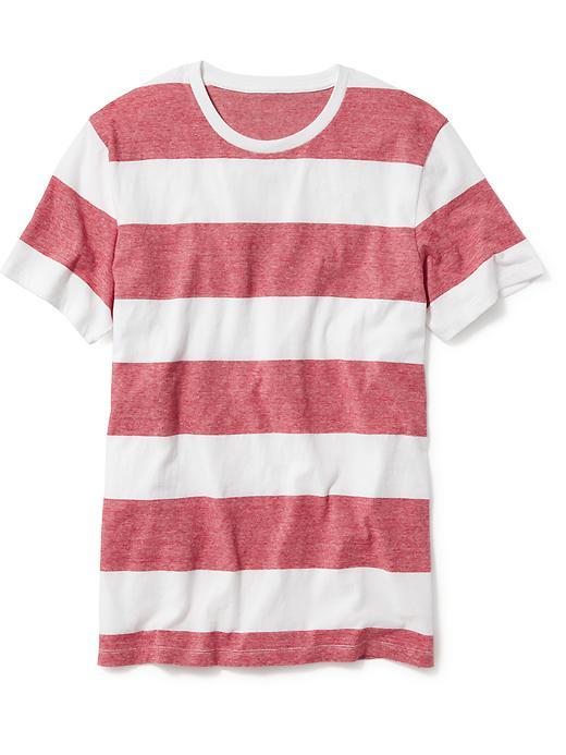 Old Navy Striped Crew Neck Tee - Robbie Red