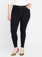 Old Navy Womens Smooth & Slim High-rise Skinny Plus-size Jeans Rinse Size 18