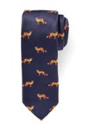 Old Navy Printed Jacquard Tie For Men - Foxes