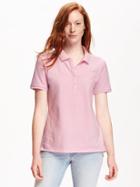 Old Navy Pique Polo For Women - Preppy Pink