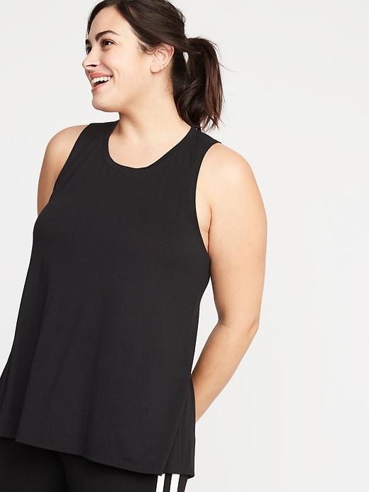Lightweight Surplice-back Plus-size Performance Tank