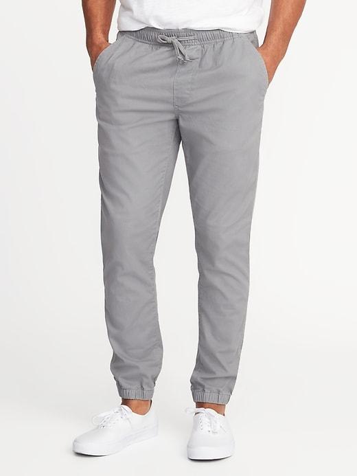 Old Navy Mens Built-in Flex Twill Joggers For Men Chrome Size L
