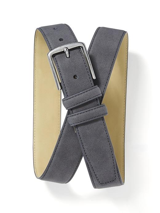 Old Navy Mens Sueded Dress Belt For Men Chrome Gray Size M