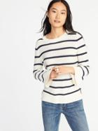 Old Navy Womens Bell-sleeve Sweater For Women Navy Stripe Size S