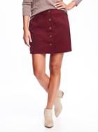 Old Navy Corduroy Mini Skirt For Women - Marion Berry