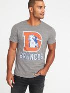 Old Navy Mens Nfl Team Crew-neck Tee For Men Broncos Size M