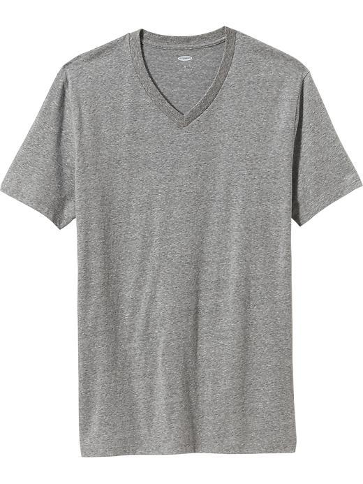 Old Navy Mens V Neck Tee Size Xxl Big - Heather Grey