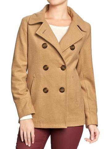 Old Navy Old Navy Womens Classic Pea Coats - Creme Caramel