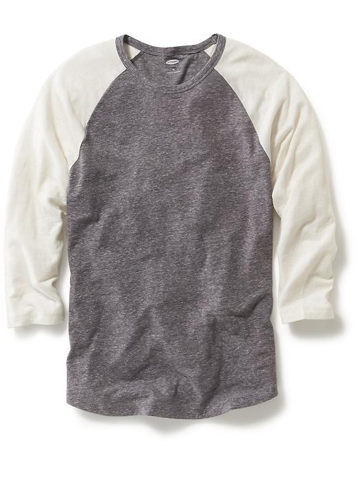 Old Navy 3/4 Sleeve Crew Neck Tee - Heather Gray