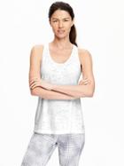 Old Navy Womens Active Burnout Tanks - On White