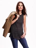 Old Navy Burnout High Neck Tank - Charcoal
