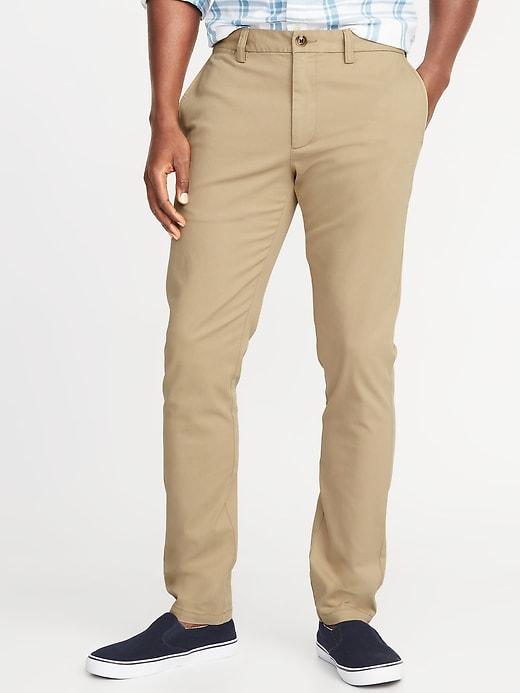 Old Navy Mens Skinny Ultimate Built-in Flex Khakis For Men Shore Enough Size 30w