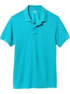 Old Navy Mens New Short Sleeve Pique Polos Size Xxl Big - Turquoise