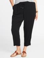 Old Navy Womens Mid-rise Plus-size Soft Pants Black Size 3x