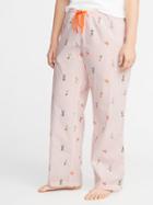 Plus-size Printed Sleep Pants
