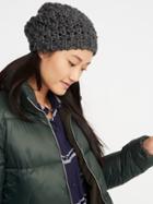 Old Navy Womens Textured Basket-weave Beanie For Women Charcoal Size One Size