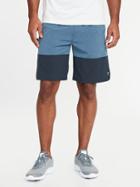 Old Navy Mens Go-dry 4-way Stretch Color-block Run Shorts For Men - 9-inch Inseam Abyss Blue - 9-inch Inseam Abyss Blue Size Xxl