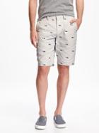 Old Navy Ultimate Slim Fit Khaki Shorts For Men 10 - Sharks