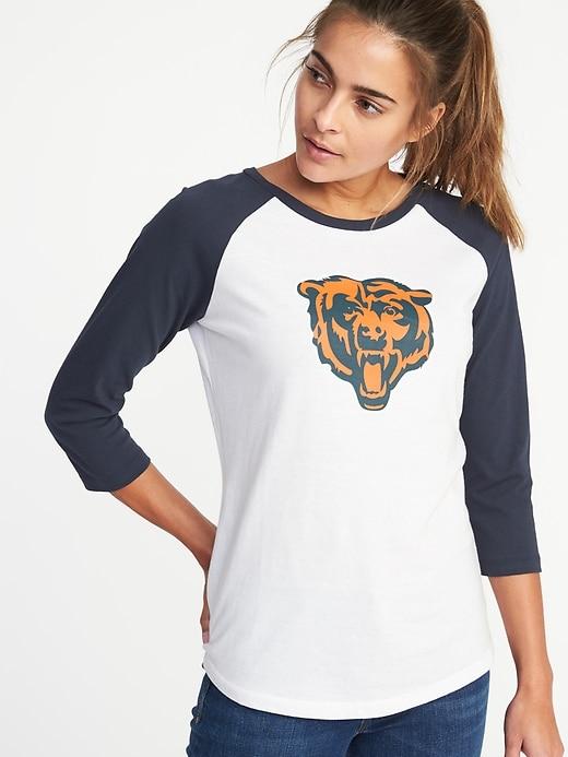 Old Navy Womens Nfl Team Raglan Tee For Women Bears Size M