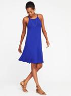 Old Navy High Neck Swing Dress For Women - Bluer Than Blue