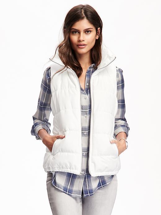 Old Navy Frost Free Puffer Vest For Women - In A Flurry