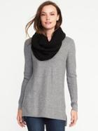 Old Navy Womens Lightweight Rib-knit Infinity Scarf Black Size One Size