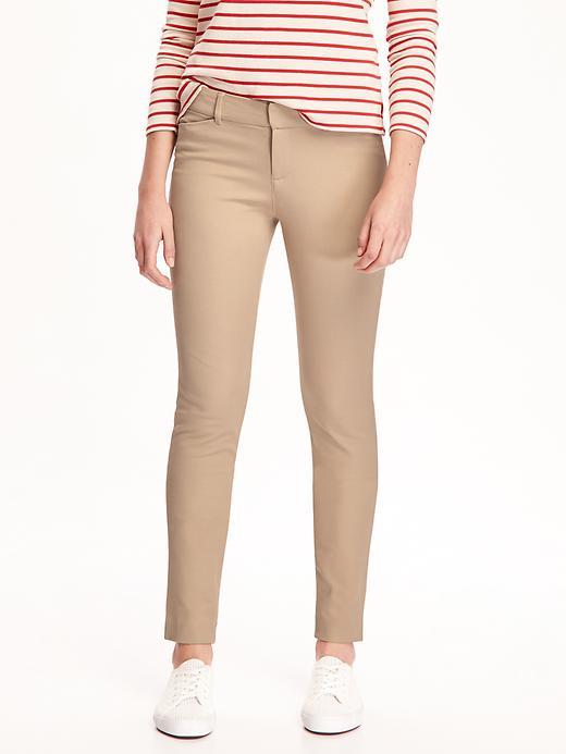 Old Navy Pixie Long Mid Rise Ankle Pants For Women - Rolled Oats