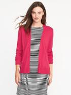 Old Navy Semi Fitted Open Front Sweater For Women - Ruby Pink