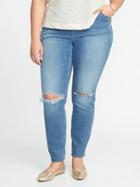 Old Navy Womens Secret-slim High-rise Plus-size Rockstar Jeans Light Wash Size 18