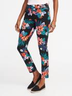 Old Navy Womens Mid-rise Pixie Ankle Pants For Women Multi Floral Size 0