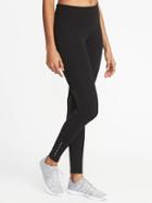 Old Navy Womens Mid-rise Compression Run Leggings For Women Black Size S