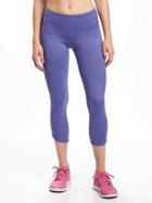 Old Navy Go Dry Cool Compression Crops For Women - Purple Rain