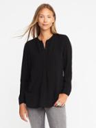 Old Navy Relaxed Lightweight Tunic For Women - Blackjack