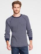 Old Navy Soft Washed Chunky Knit Thermal Sweater For Men - Lost At Sea Navy