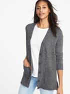 Old Navy Womens Brushed Sweater-knit Boyfriend Cardi For Women Graphite Heather Size Xxl