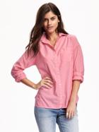 Old Navy Perfect Boyfriend Shirt For Women - Peekaboo