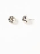 Old Navy Knotted Stud Earrings For Women - Silver