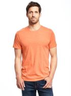Old Navy Soft Washed Crew Neck Tee For Men - Golden Poppy