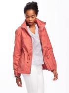 Old Navy Twill Field Jacket For Women - Brick Of Time