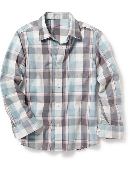 Old Navy Long Sleeve Button Front Shirt - Stone Cold Fox