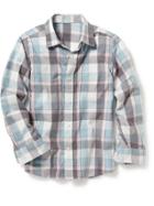 Old Navy Long Sleeve Button Front Shirt - Stone Cold Fox