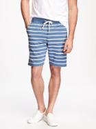 Old Navy Striped French Terry Shorts For Men - Blue Stripe