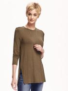 Old Navy Relaxed Long And Lean Tunic Tee For Women - Salamander