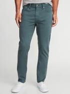 Old Navy Mens Slim Built-in Warm Five-pocket Twill Pants For Men Stormy Size 34w