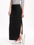 Old Navy Fitted Maxi Skirt For Women - Black