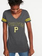Old Navy Womens Mlb Team V-neck Tee For Women Pittsburgh Pirates Size M